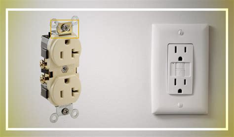 self grounding receptacle in a metal box|self grounding electrical outlet.